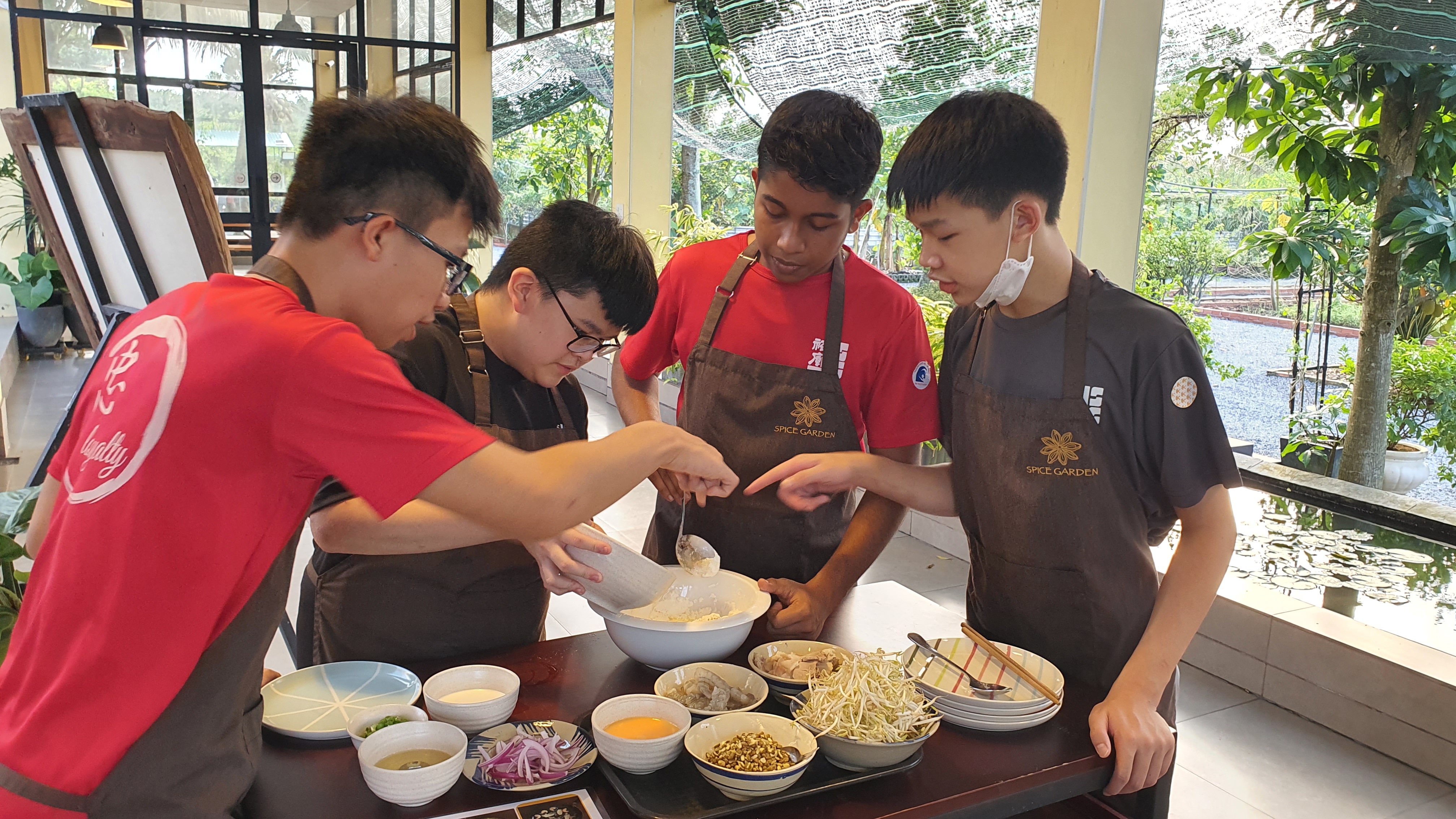 Vietnamese cooking class during overseas trip
